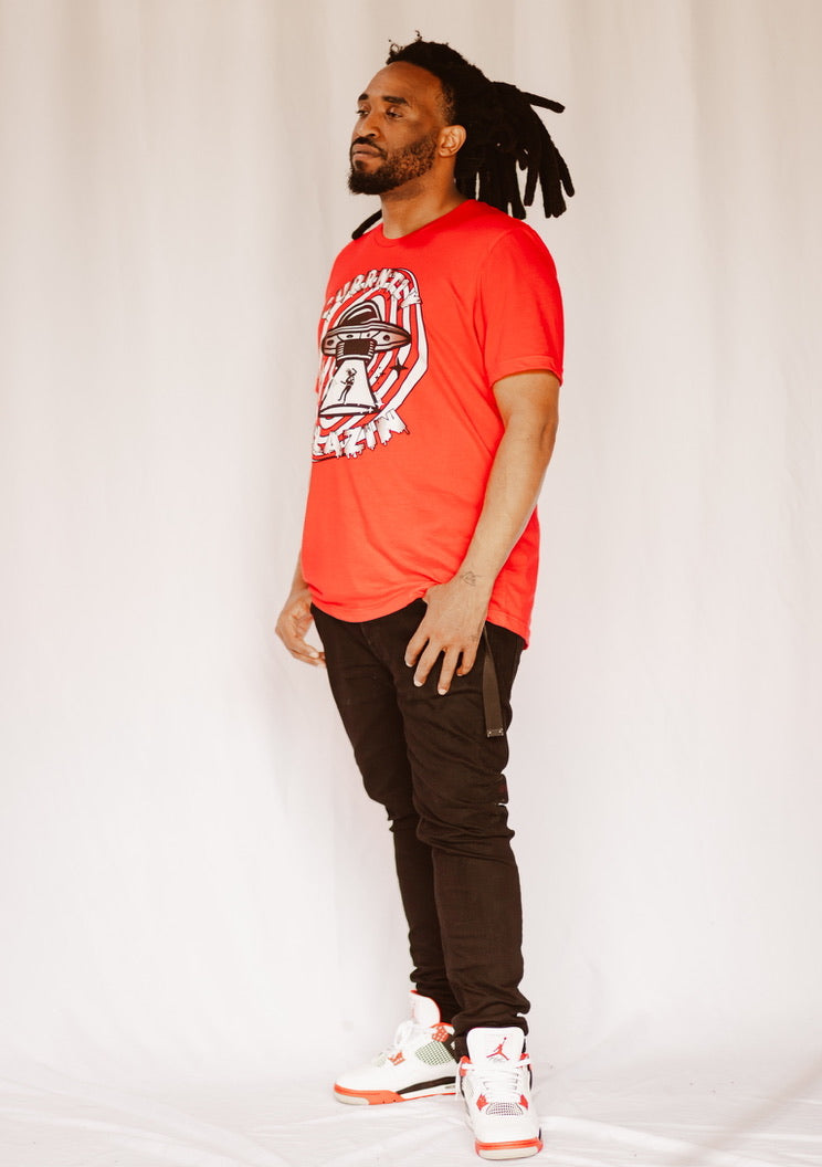 RED UFO TEE