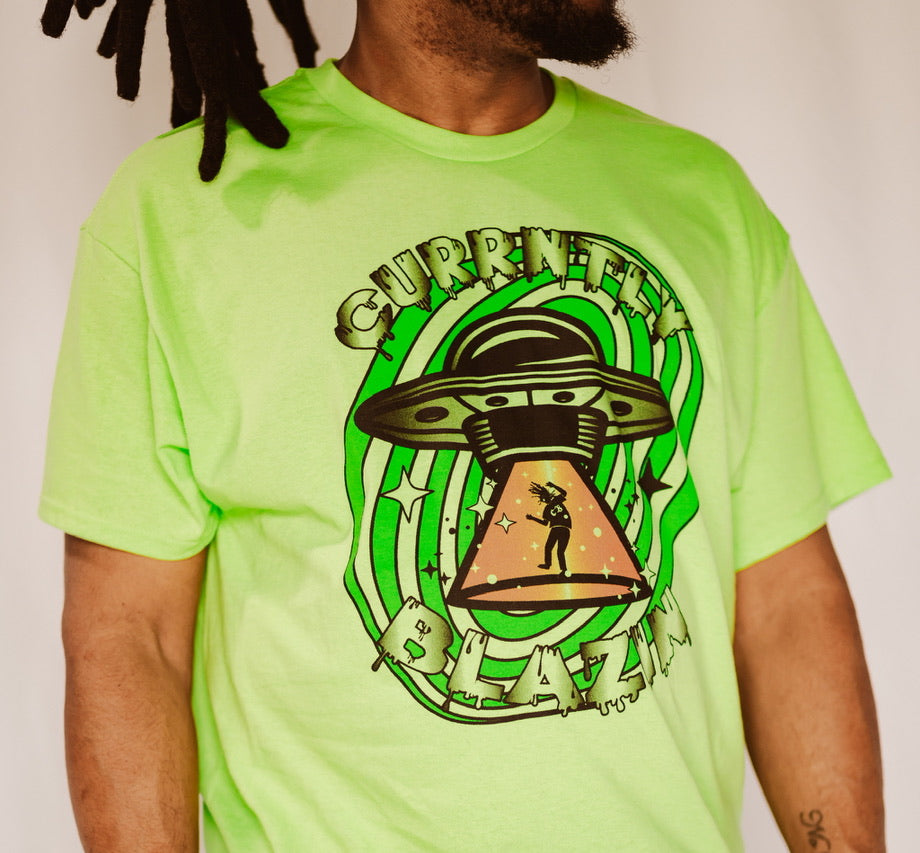 GREEN UFO TEE