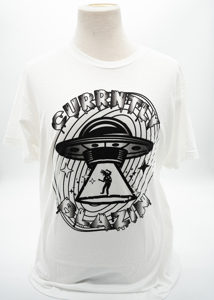 WHITE UFO TEE