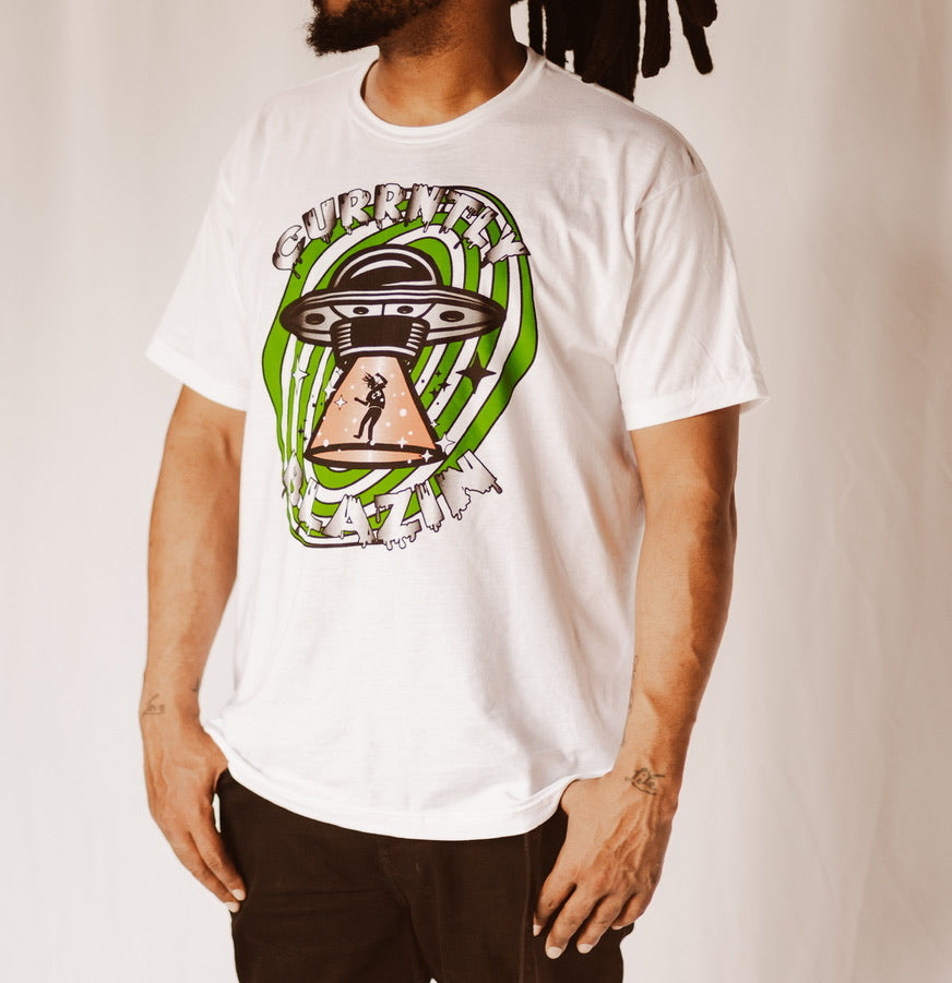 WHITE UFO TEE
